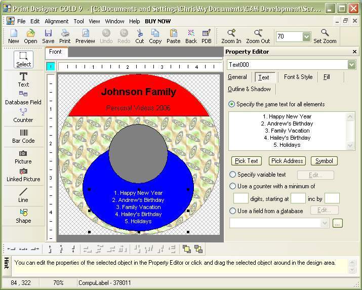 Print Designer GOLD Screenshot